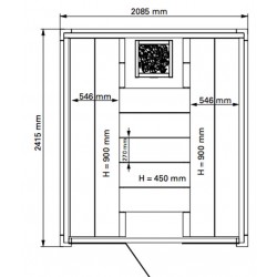 Plan 3 sauna Solid