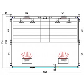 Plan sauna infrarouge SI1612