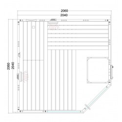 Sauna combiné C2020