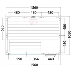 Plan sauna combiné C1510