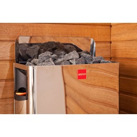 Poêle pour sauna Wall avec commandes intégrées
