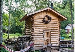 Sauna exterieur scandinave