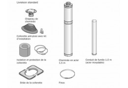 Tubage et fumisterie pour poêle à bois sauna