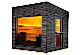 Sauna extérieur et madrier à double rainurage