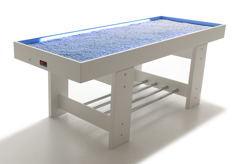 Lit table de sel massage